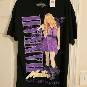 Ladies Hannah Montana NWT black tshirt
